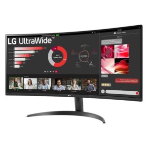 Monitor Lg 34wr50qk-b 34" Wqhd Curvo Ultrawide 100hz Hdmi Dp - Negro - Imagen 3