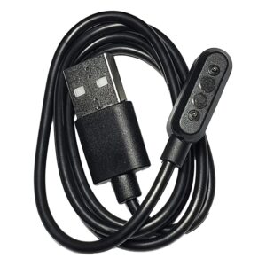 Cargador Ftx 2 Pinos Para Smartwatch G12 - Negro