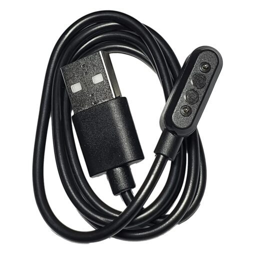 Cargador Ftx 2 Pinos Para Smartwatch G12 - Negro