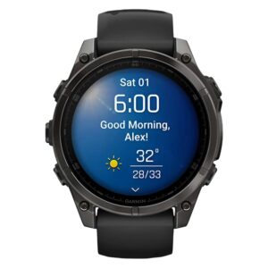 Smartwatch Garmin Fenix 8 Sapphire Amoled 47mm 010-02904-20 - Preto - Imagen 4