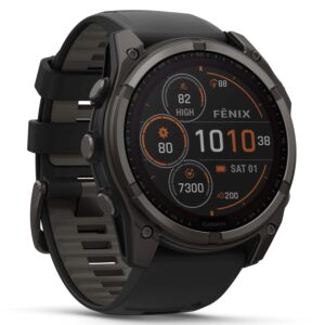 Smartwatch Garmin Fénix 8 Solar Sapphire 47mm 010-02906-10 - Gris