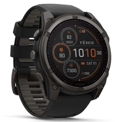 Smartwatch Garmin Fénix 8 Solar Sapphire 47mm 010-02906-10 - Gris