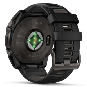 Smartwatch Garmin Fénix 8 Solar Sapphire 47mm 010-02906-10 - Gris - Imagen 2