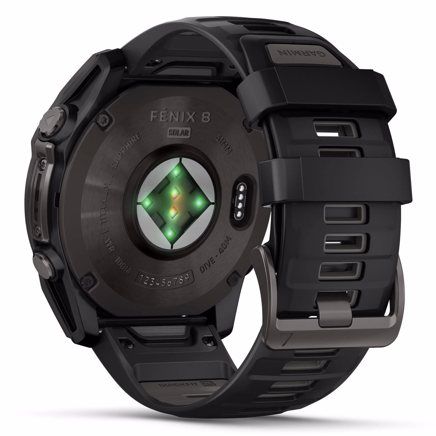 Smartwatch Garmin Fénix 8 Solar Sapphire 47mm 010-02906-10 - Gris - Imagen 2