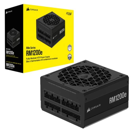 Fonte Corsair Rm1200e Cp-9020258-br Atx 1200w 80 Plus Gold Full Modular - Negro