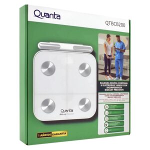Balanza Corporal Digital Quanta Qtbcb200 Bioimpedancia 180kg - Transparente - Imagen 3
