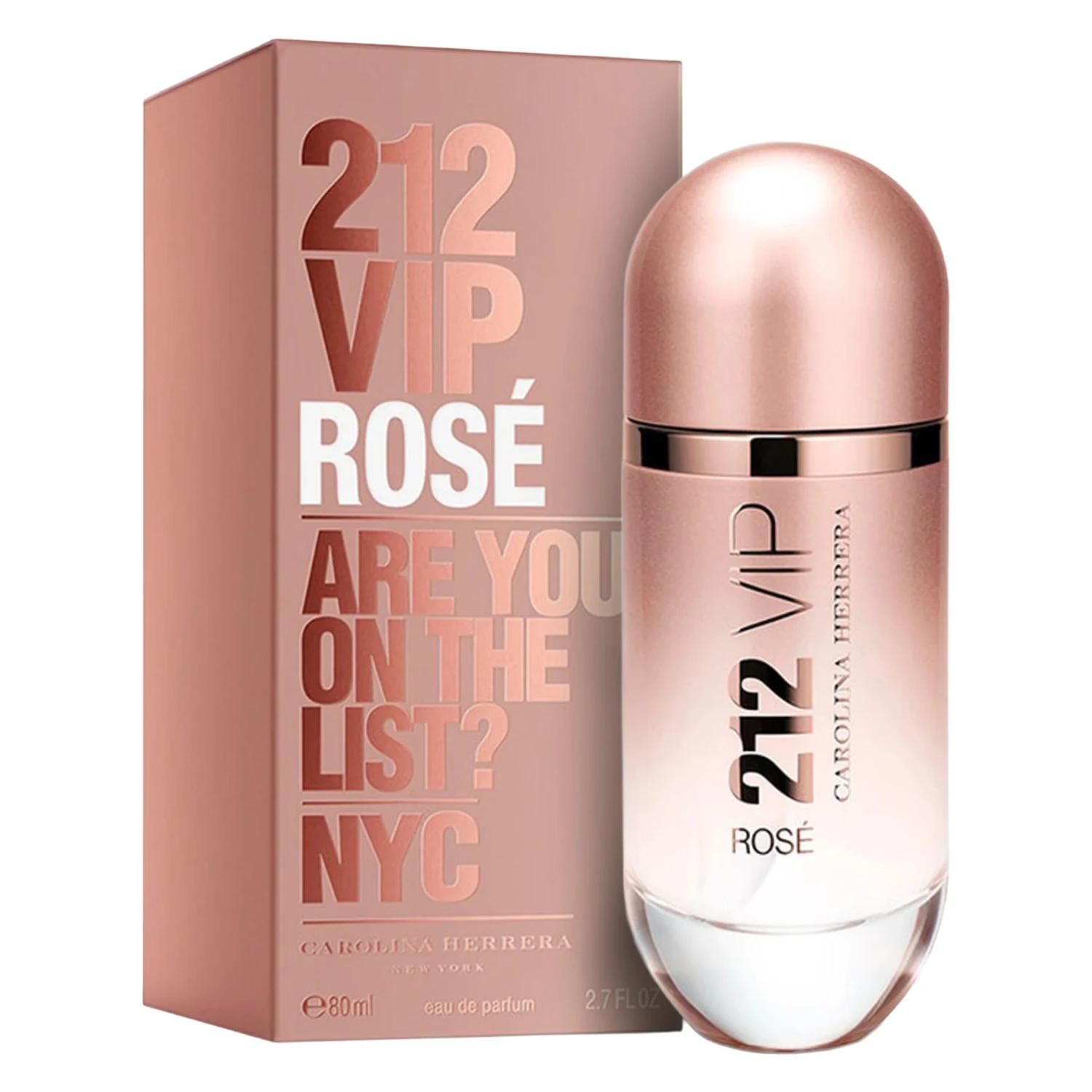 Perfume Carolina Herrera 212 Vip Rosé Eau De Parfum Feninino 80ml