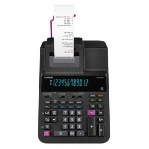 Calculadora Con Bobina Casio Dr-120r-bk 220v - Negro
