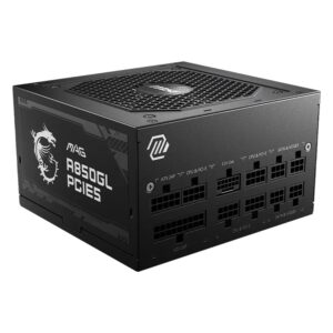 Fonte MSI MAG A850GL PCIE5 G306-7ZP8A23-CE0 ATX 850W 80 Plus Gold PFC Activo Full Modular Bivolt - Negro