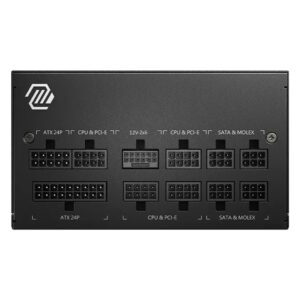 Fonte MSI MAG A850GL PCIE5 G306-7ZP8A23-CE0 ATX 850W 80 Plus Gold PFC Activo Full Modular Bivolt - Negro - Imagen 2