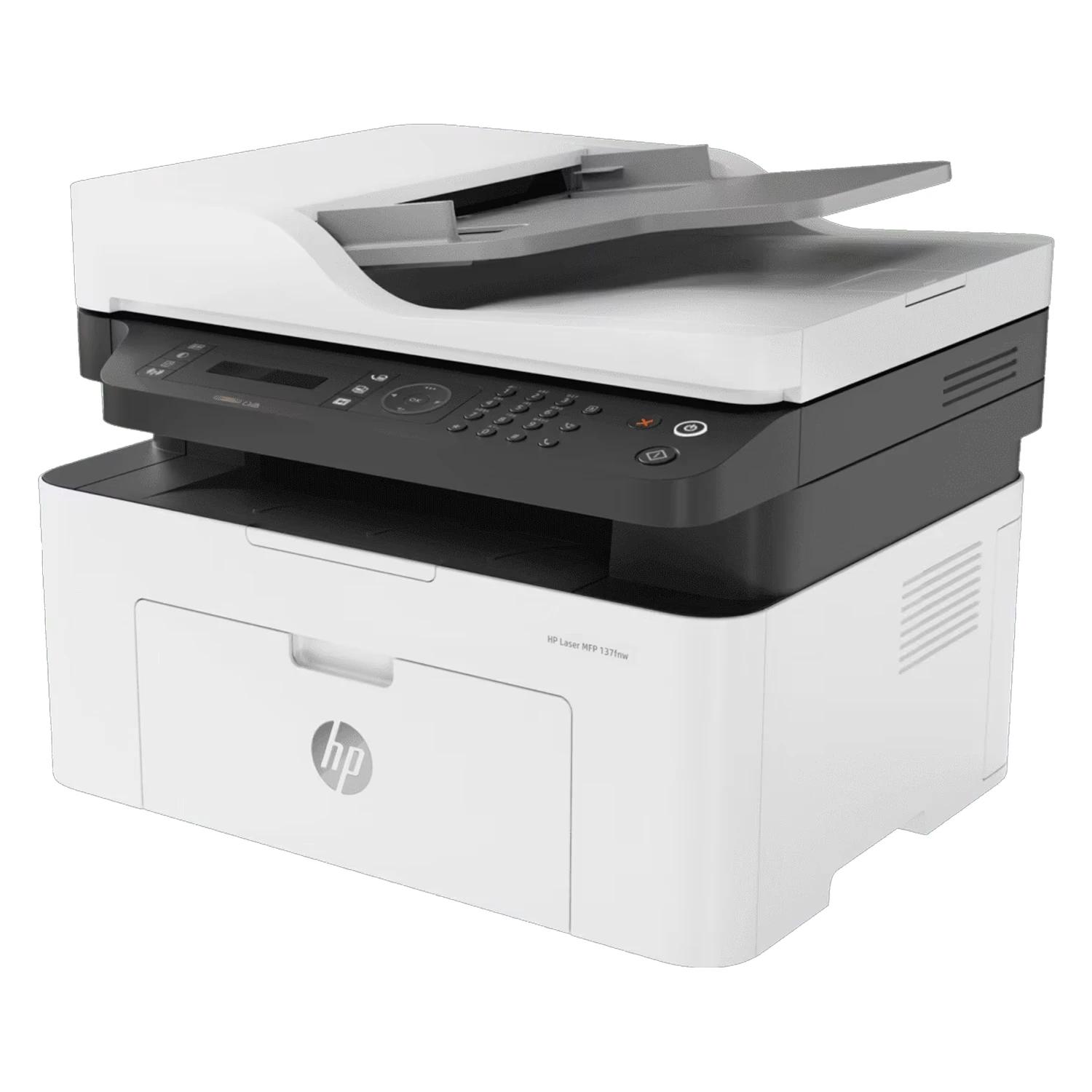 Impresora Multifuncional Hp Laser Mfp 137fnw 3 En 1 Wifi 220v - Blanco - Imagen 3