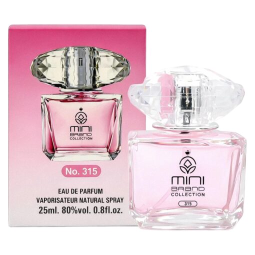 Perfume Mini Brand Collection No.315 Versace Bright Crystal Eau De Parfum Feninino 25ml
