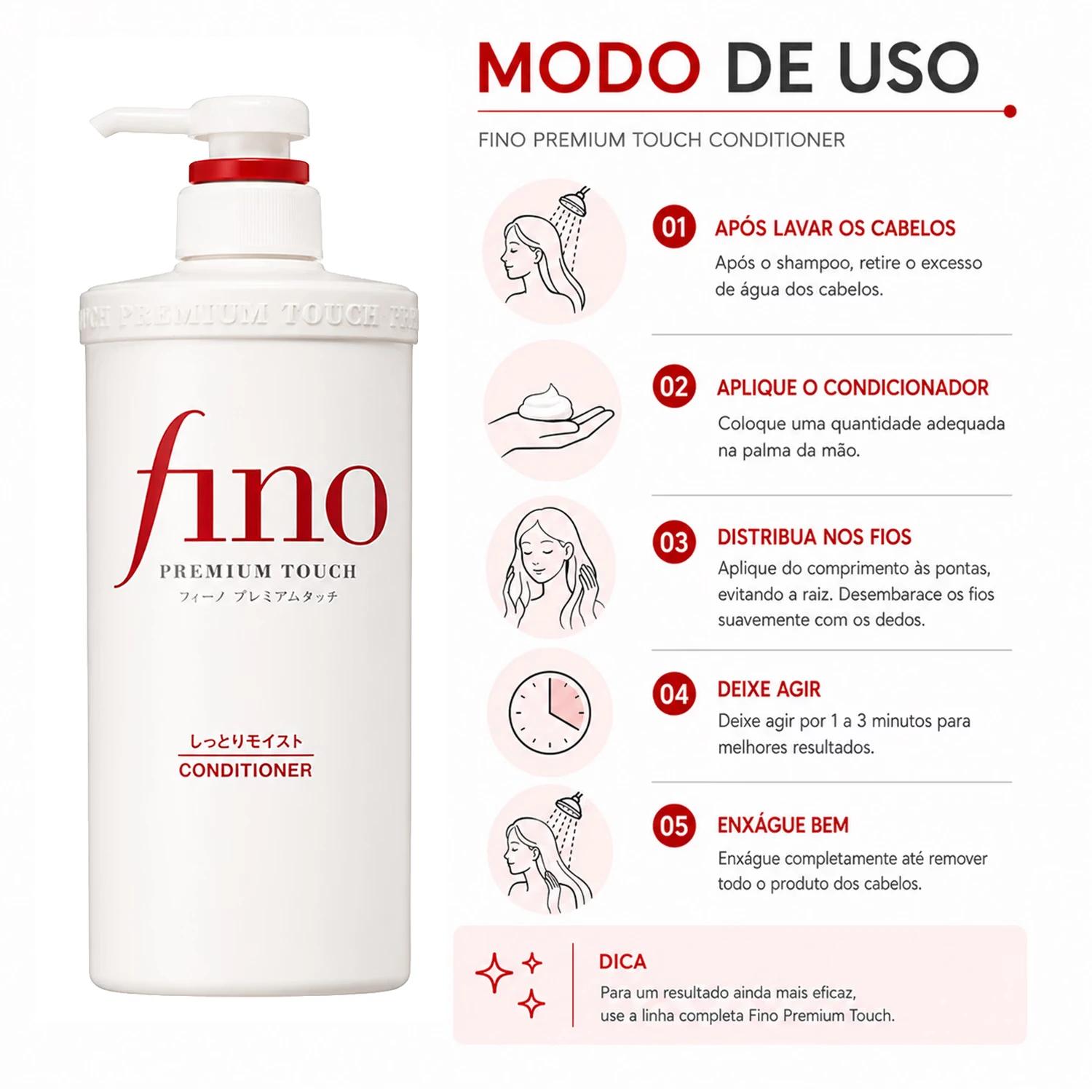 Condicionador Fino Premium Touch Hair 550ml - Imagen 4