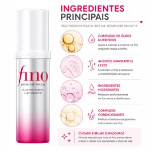 Óleo Capilar Shiseido Fino Premium Touch Hair Oil Serum Airy Smooth 70ml - Imagen 2