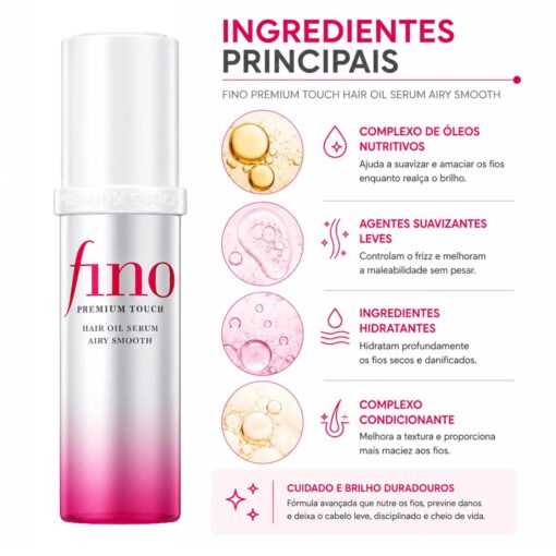 Alternative view of Óleo Capilar Shiseido Fino Premium Touch Hair Oil Serum Airy Smooth 70ml