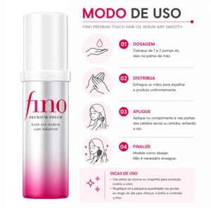 Óleo Capilar Shiseido Fino Premium Touch Hair Oil Serum Airy Smooth 70ml - Imagen 4