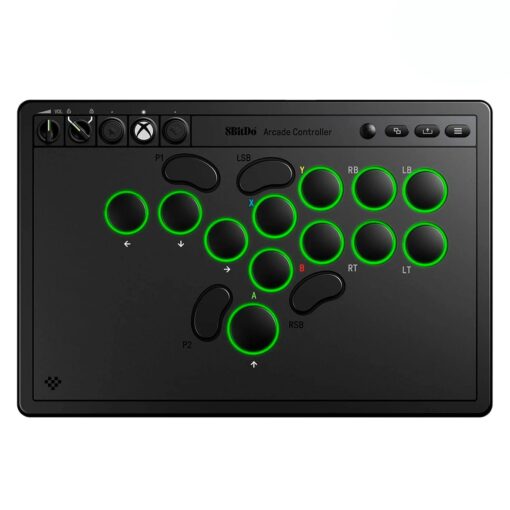 Control 8bitdo Arcade 81jb01d Inalámbrico Para Xbox / Windows - Negro