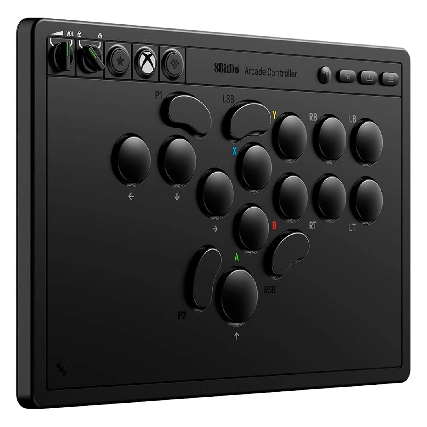 Control 8bitdo Arcade 81jb01d Inalámbrico Para Xbox / Windows - Negro - Imagen 2