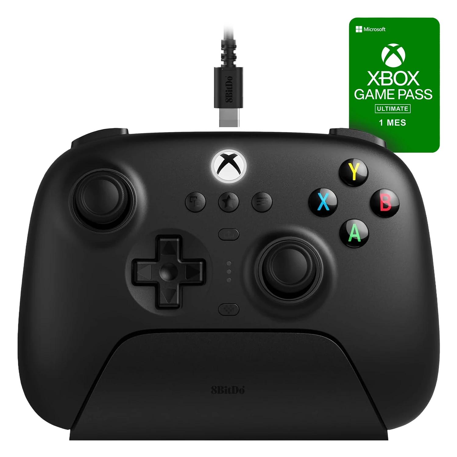 Control 8bitdo Ultimate 3-mode 81hb02d Inalámbrico Para Xbox - Negro (1 Mes Gamepass)