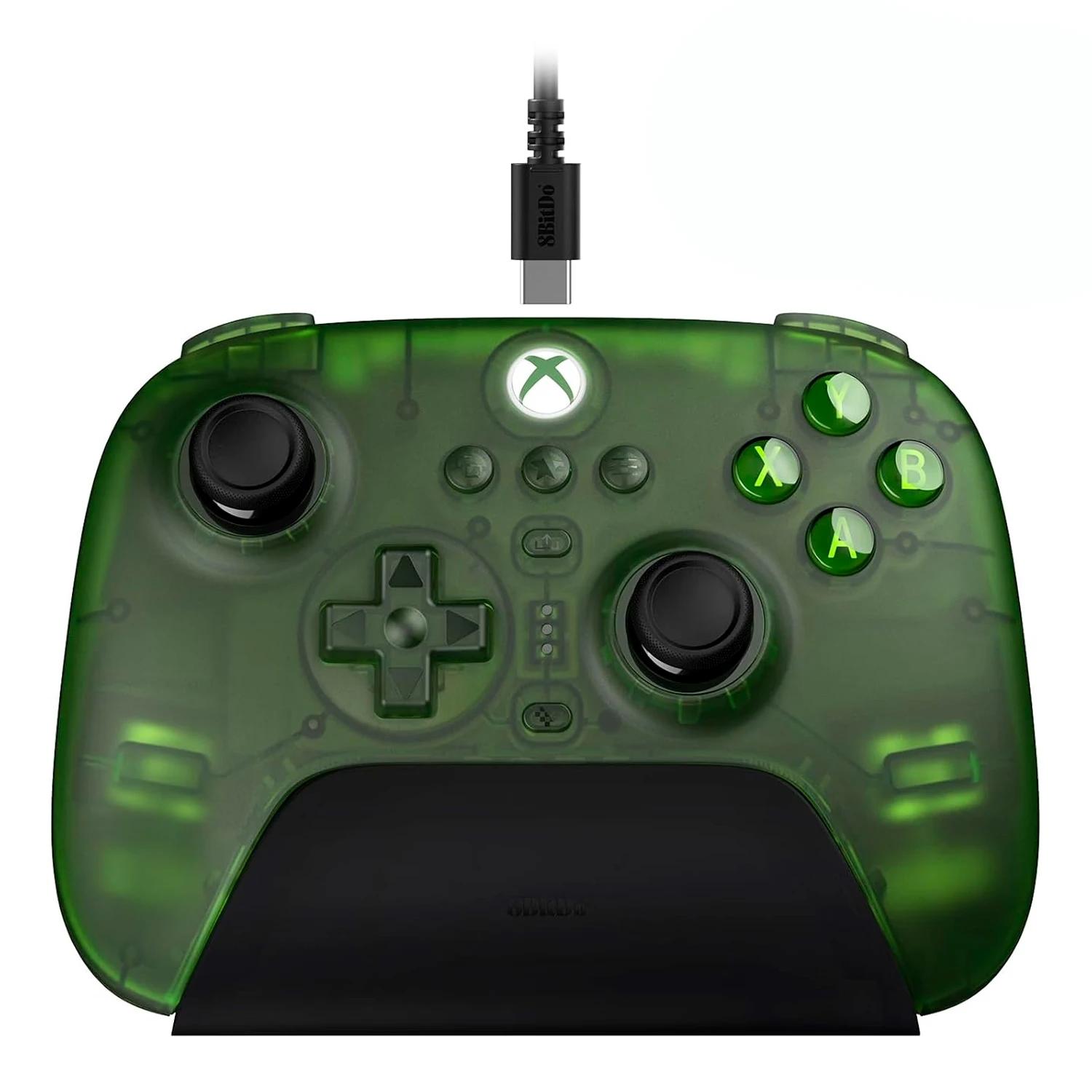 Control 8BitDo Ultimate 3-Mode 81HB03 Inalámbrico Para Xbox - Verde Transparente (1 Mes Gamepass)