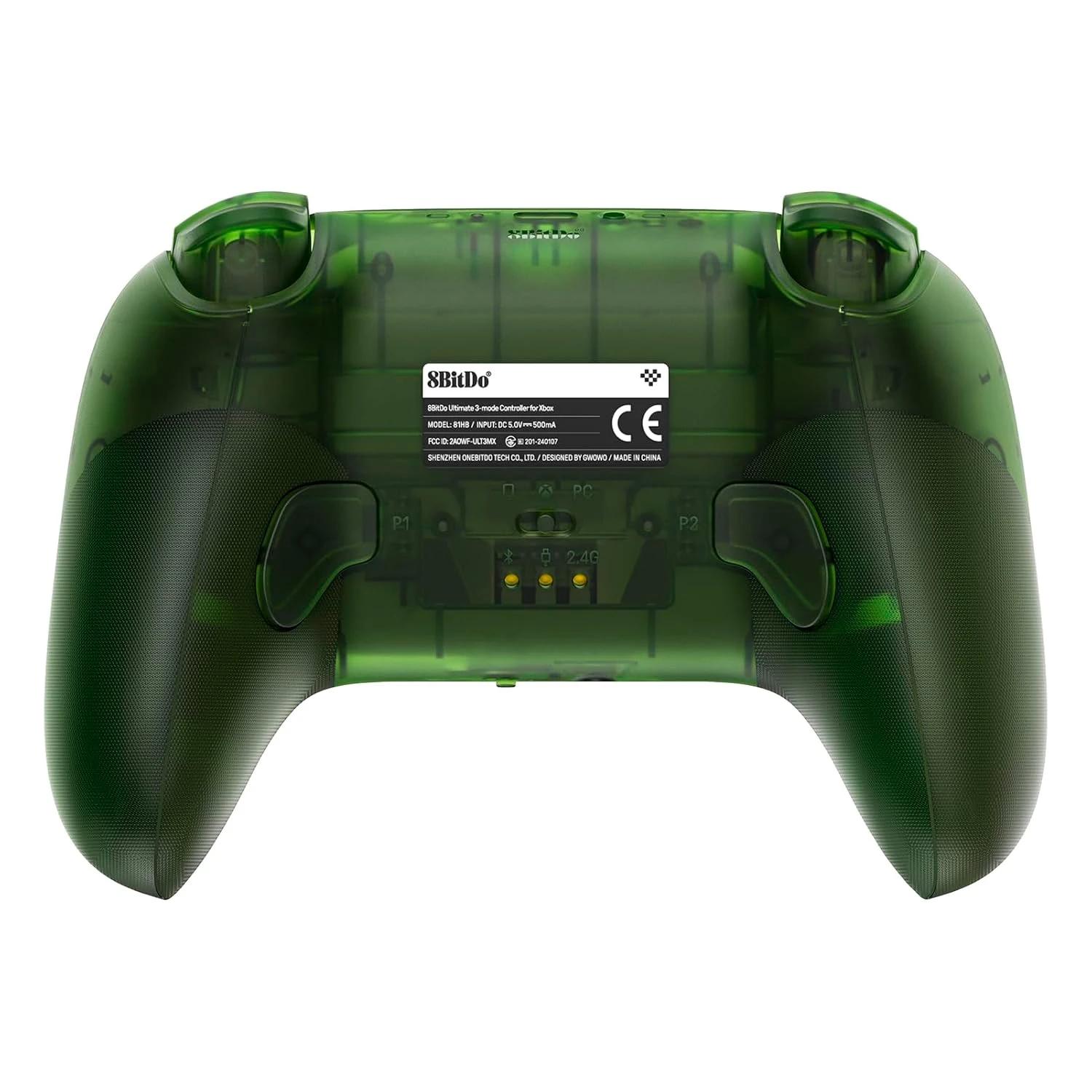 Control 8BitDo Ultimate 3-Mode 81HB03 Inalámbrico Para Xbox - Verde Transparente (1 Mes Gamepass) - Imagen 4
