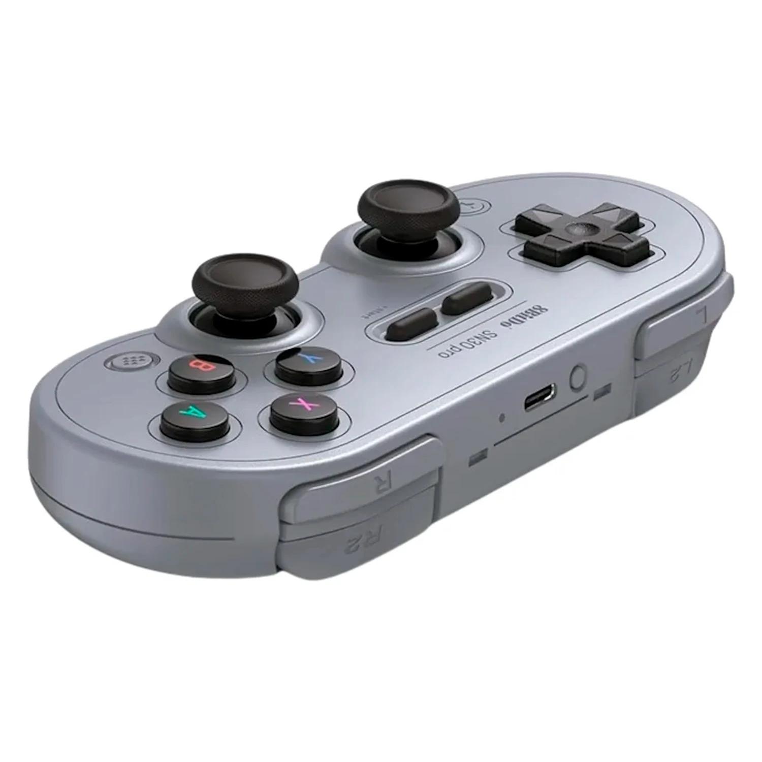 Control 8bitdo Sn30 Pro 80dm02 Inalámbrico Para Nintendo Switch / Windows / Android / Steam - Gris - Imagen 3