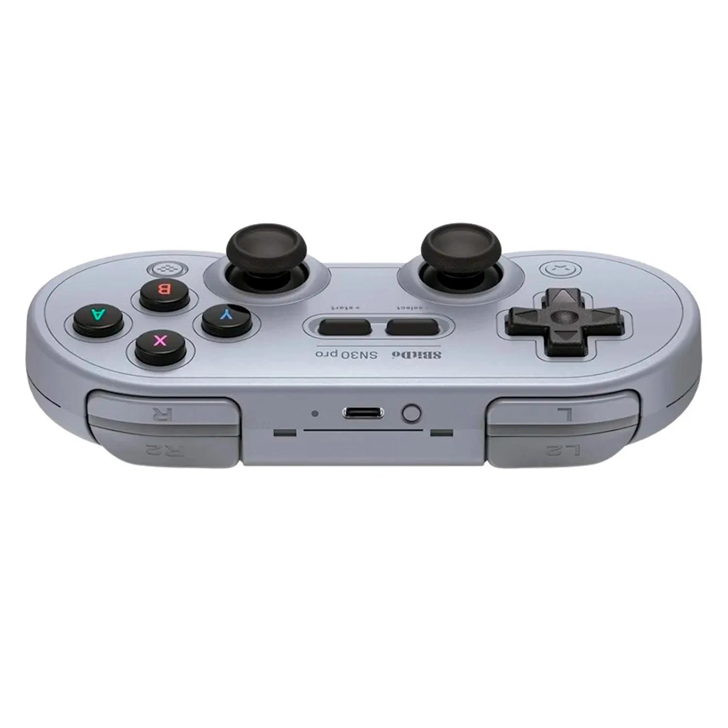 Control 8bitdo Sn30 Pro 80dm02 Inalámbrico Para Nintendo Switch / Windows / Android / Steam - Gris - Imagen 4