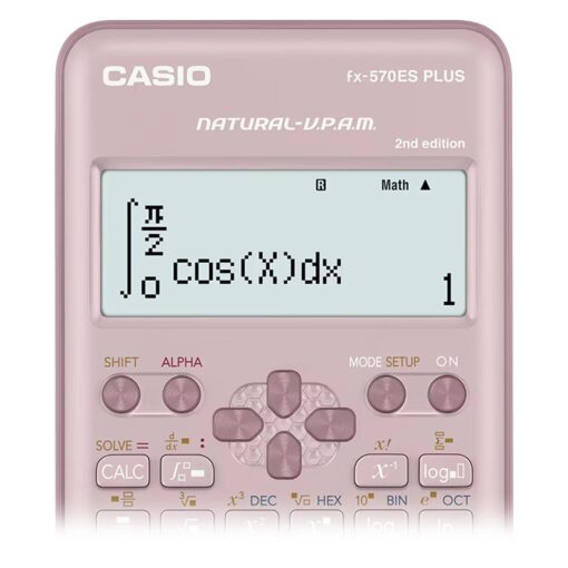 Alternative view of Calculadora Científica Casio Fx-570es Plus-2pk 12 Dígitos - Rosa