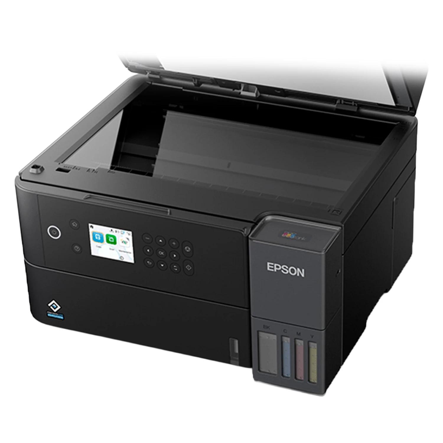 Impresora Multifuncional Epson Ecotank L6370 3 En 1 Wifi Bivolt - Negro - Imagen 3