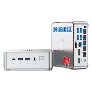 Mini Pc Kamrui Hyper H2 Intel Core I5-14450hxh 1tb Ssd 32gb Ram - Plata - Imagen 4