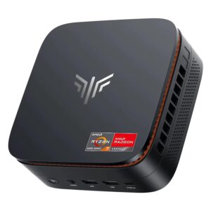 Mini Pc Kamrui Hyper H1 Amd Ryzen 7-7735hs 1tb Ssd 24gb Ram - Negro - Imagen 3