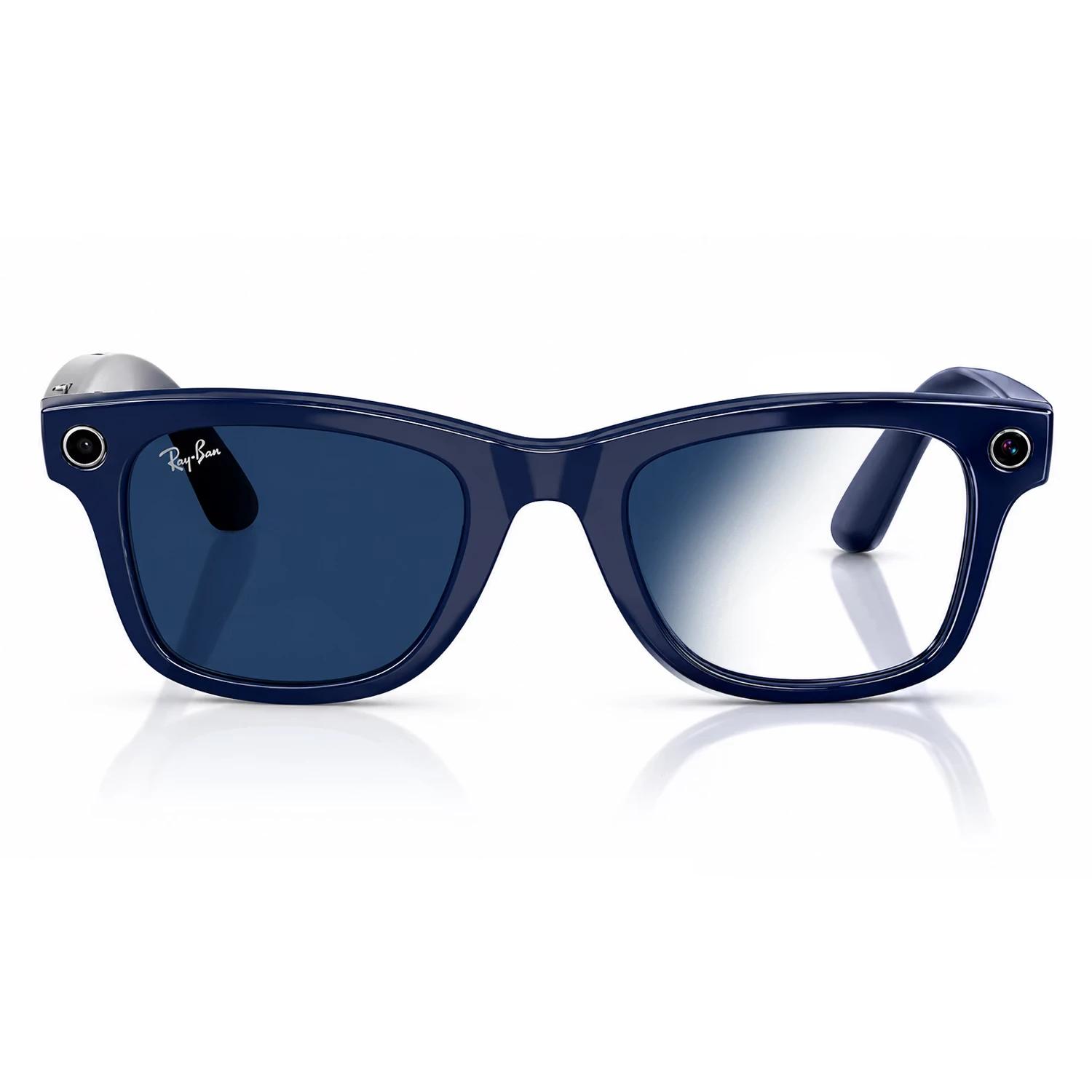 Lentes Smart Ray-ban Wayfarer Rw4012 Cosmic Blue Cle/sap/trs G2 921445 - Imagen 2