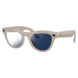 Lentes Ray-ban Skyler G2 Rw4014 Wifi Meta Ia 32gb - Gris Transitions Transparente Safira - Imagen 3