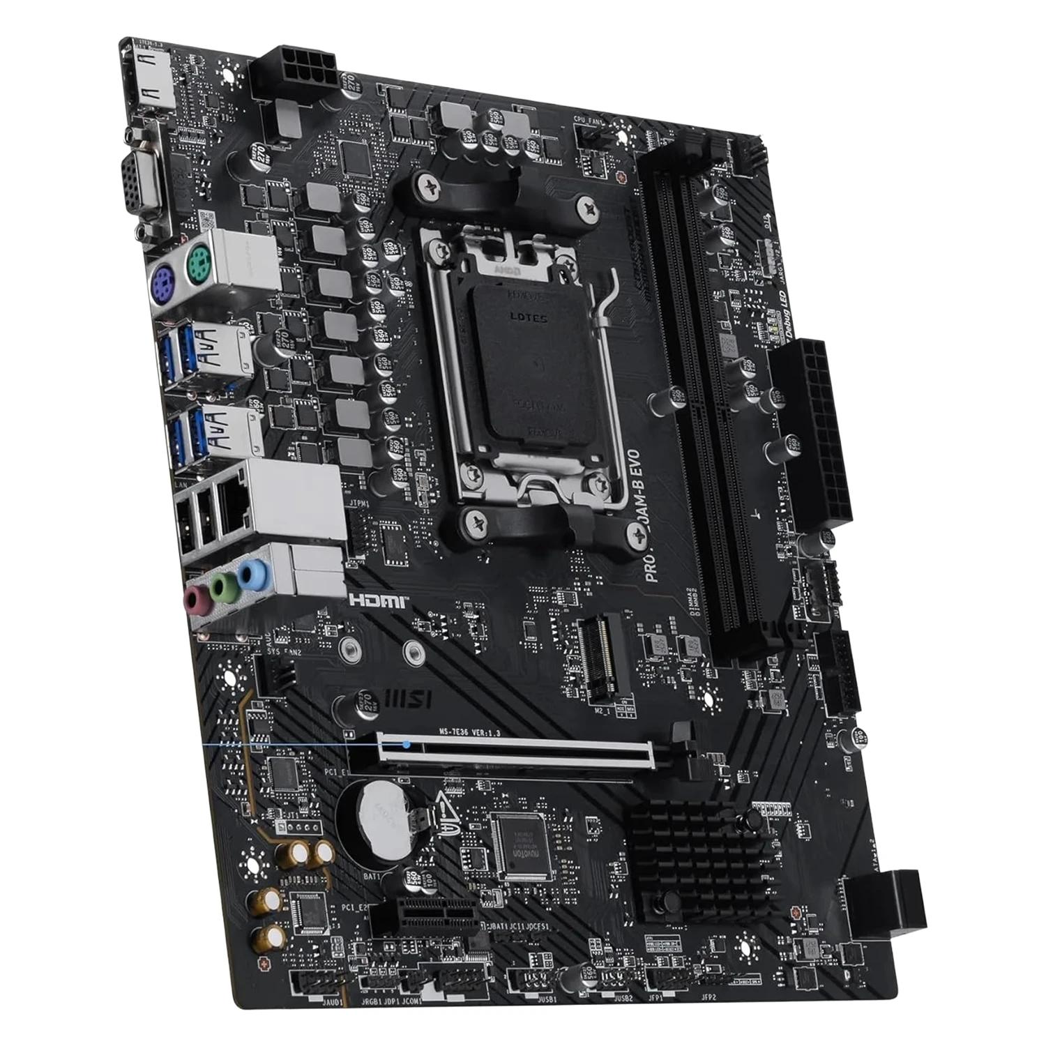 Placa Madre Msi Pro A620am-b Evo Ddr5 Socket Am5 Chipset A620a Micro Atx - Imagen 2