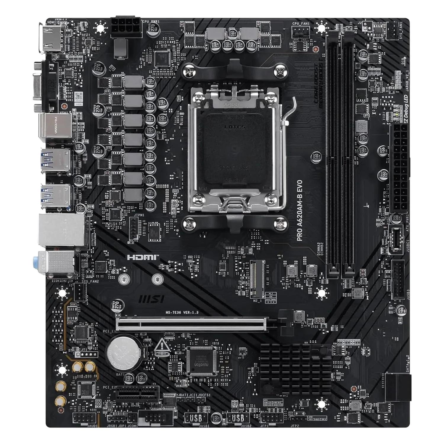 Placa Madre Msi Pro A620am-b Evo Ddr5 Socket Am5 Chipset A620a Micro Atx - Imagen 3