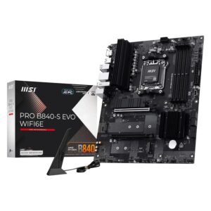 Placa Madre Msi Pro B840-s Evo Wifi6e Ddr5 Socket Am5 Chipset Amd B840 Atx
