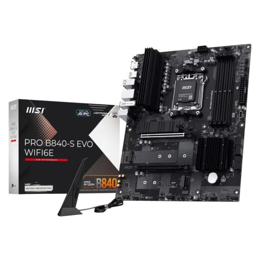 Placa Madre Msi Pro B840-s Evo Wifi6e Ddr5 Socket Am5 Chipset Amd B840 Atx