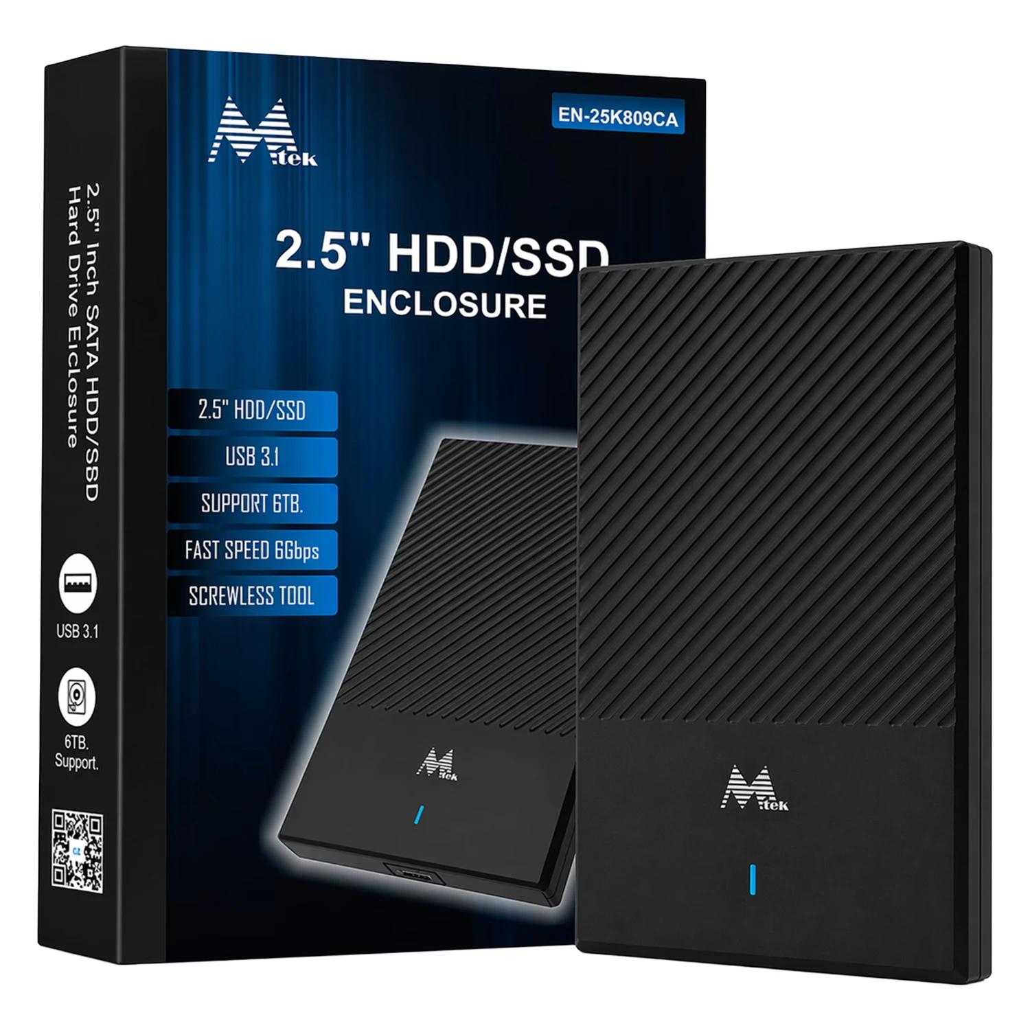 Gaveta MTek EN-25K809CA SATA 2.5" USB 3.1 para SSD/HD - Preto - Imagen 3