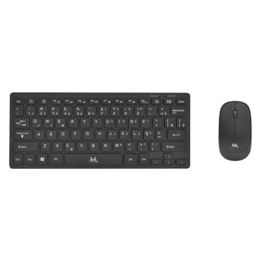 Kit Teclado Y Mouse Mtek Km-5276b-pt Inalámbrico Portugués - Negro