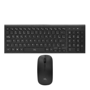 Teclado Y Mouse Mtek Km-5515b-pt Inalámbrico Portugués - Negro