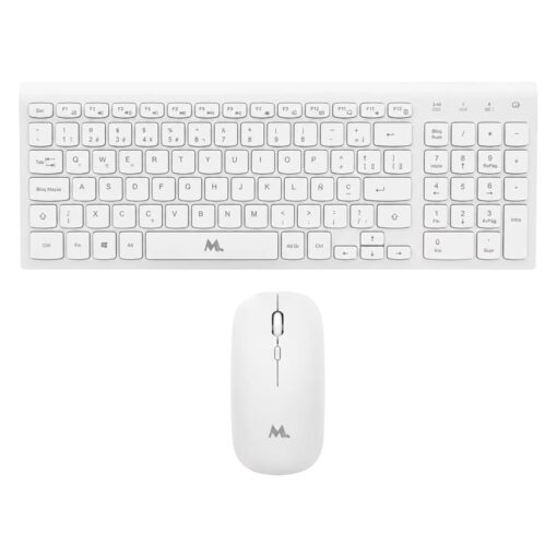 Kit Teclado Y Mouse Mtek Km-5515w-pt Inalámbrico Portugués - Blanco