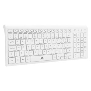 Kit Teclado e Mouse Mtek KM-5515W-PT Sem Fio Português - Branco - Imagen 3