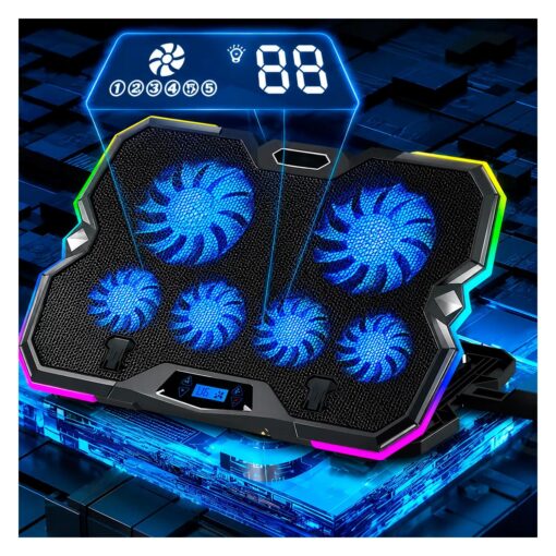 Alternative view of Cooler Para Notebook Satellite A-cp45 Rgb - Negro
