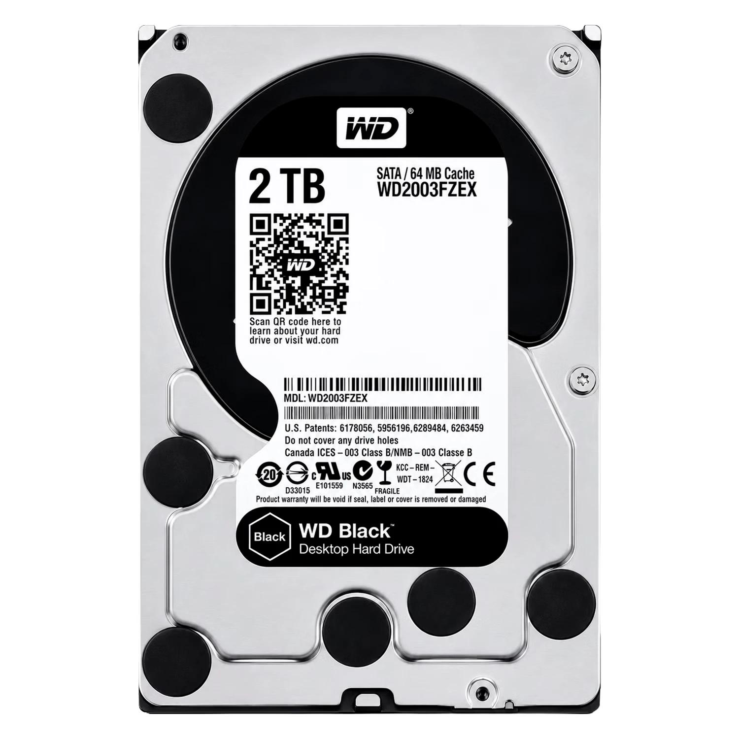 HD Western Digital WD Black 2TB 3.5" SATA 3 7200PRM - WD2003FZEX