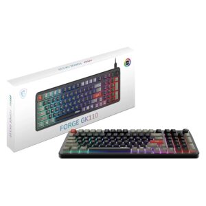 Teclado Msi Forge Gk110 S11-04us2e1-hh9 Usb Inglés - Negro - Imagen 4