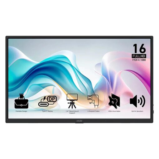 Monitor Portátil Msi Pro Mp165 E6 16" Full Hd 60hz Usb-c - Gris