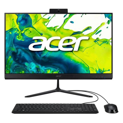 Desktop All In One Acer Aspire C24-2g-ur14 23.8" Amd Ryzen 5-7430u 512gb Ssd 8gb Ram - Negro