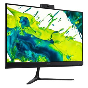 Desktop All In One Acer Aspire C24-2g-ur14 23.8" Amd Ryzen 5-7430u 512gb Ssd 8gb Ram - Negro - Imagen 2