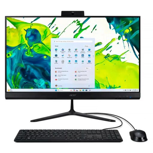 Desktop All In One Acer Aspire C24-2g-ur15 23.8" Amd Ryzen 5-7430u 512gb Ssd 16gb Ram - Negro