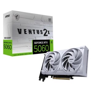 Placa De Video Msi Ventus 2x Oc White Nvidia Geforce Rtx-5060 8gb Gddr7 - V537-018